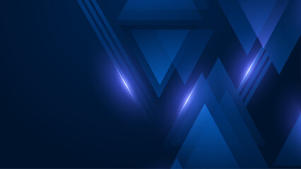 Blue Vector Illustration Minimal Geometric Shape Abstract Background. For Background, Banner, Pamphlet, Certificate and Presentation