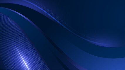 Blue Vector Illustration Modern Abstract Background With Geometric Shapes Element. For Background, Banner, Pamphlet, Certificate and Presentation