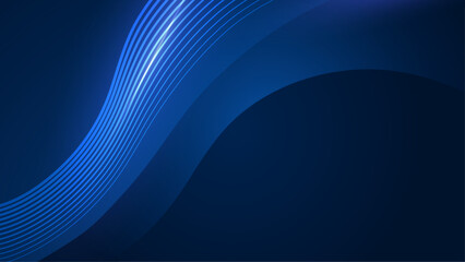 Blue Vector Abstract Geometrical Shape Modern Background. For Background, Banner, Pamphlet, Certificate and Presentation