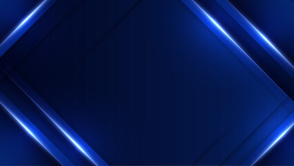 Blue Vector Abstract Geometric Shapes Background. For Background, Banner, Pamphlet, Certificate and Presentation