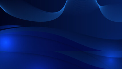 Blue Vector Gradient Abstract Background With Shapes Elements. For Background, Banner, Pamphlet, Certificate and Presentation