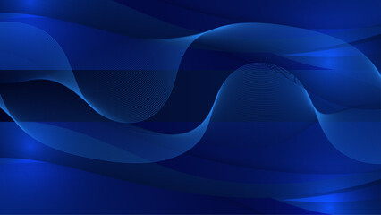 Blue Abstract Background With Shapes Elements. For Background, Banner, Pamphlet, Certificate and Presentation