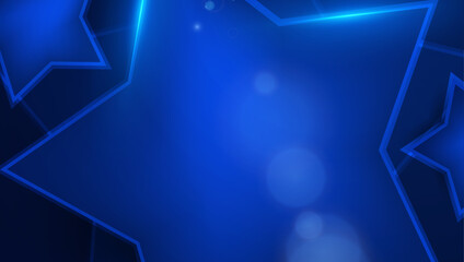 Blue Vector Abstract Geometric Shapes Background. For Background, Banner, Pamphlet, Certificate and Presentation