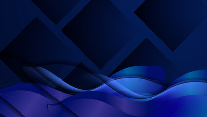 Blue Background Abstract Art Vector With Shapes. For Background, Banner, Pamphlet, Certificate and Presentation