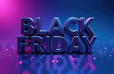 Exciting black Friday sale promotional display with sparkling design