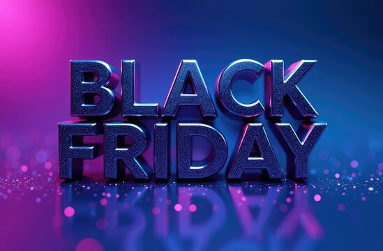 Exciting black Friday sale promotional display with sparkling design
