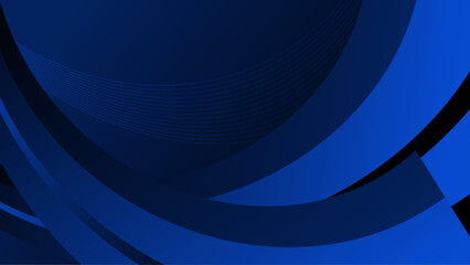 Blue Vector Illustration Minimal Geometric Shape Abstract Background. For Background, Banner, Pamphlet, Certificate and Presentation