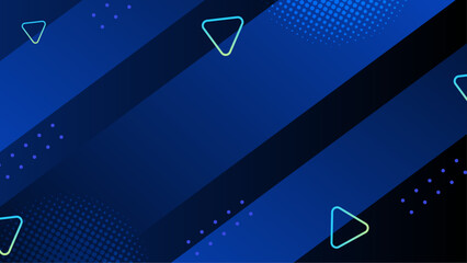 Blue Vector Illustration Minimal Geometric Shape Abstract Background. For Background, Banner, Pamphlet, Certificate and Presentation