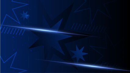 Blue Vector Abstract Geometric Shapes Background. For Background, Banner, Pamphlet, Certificate and Presentation
