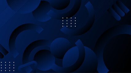 Blue Vector Abstract Geometric Shapes Background. For Background, Banner, Pamphlet, Certificate and Presentation