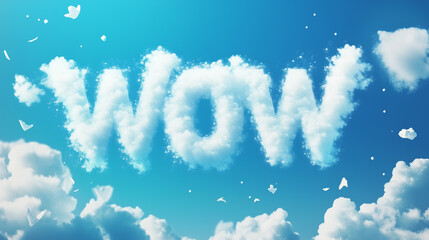 Fototapeta premium Cloud Formation of the Word 