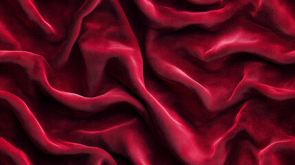Obraz premium Red velvet fabric