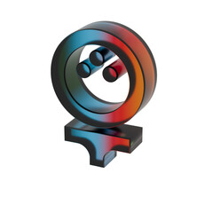 3D Gradient Sports Golf symbol icons