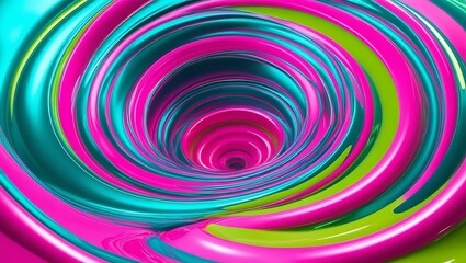 Obraz premium Vortex of Neon Radiance
