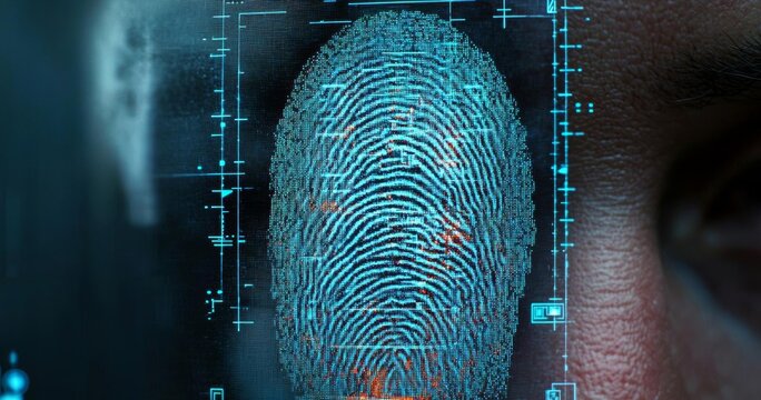 futuristic digital processing of biometric fingerprint scanner