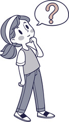 Girl with a question.eps