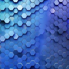 Abstract blue hexagonal pattern with a seamless, modern design.