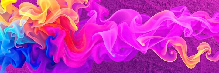 Obraz premium Vibrant smoke swirls and eddies in a vibrant dance across a textured background, dynamic movement, abstract art