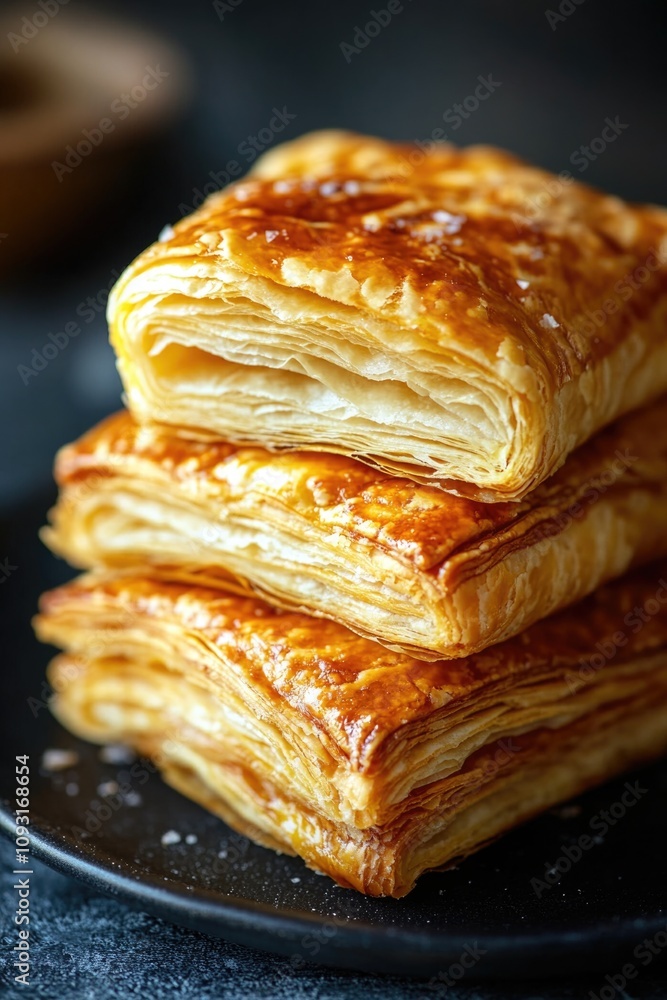 Wall mural Puff Pastry Stack