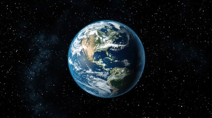 Obraz premium Captivating view of earth from space stunning visuals showcasing our planet's beauty global perspective natural wonders