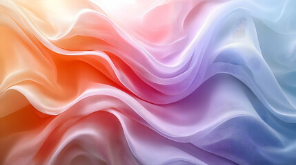Obraz premium Abstract Background - Flowing Orange Pink Purple Fabric