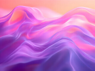 Abstract Background - Flowing Pink and Purple Waves