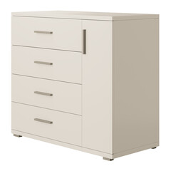 A white dresser with four drawers