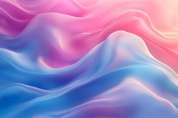Obraz premium Abstract Background - Pink and Blue Flowing Waves