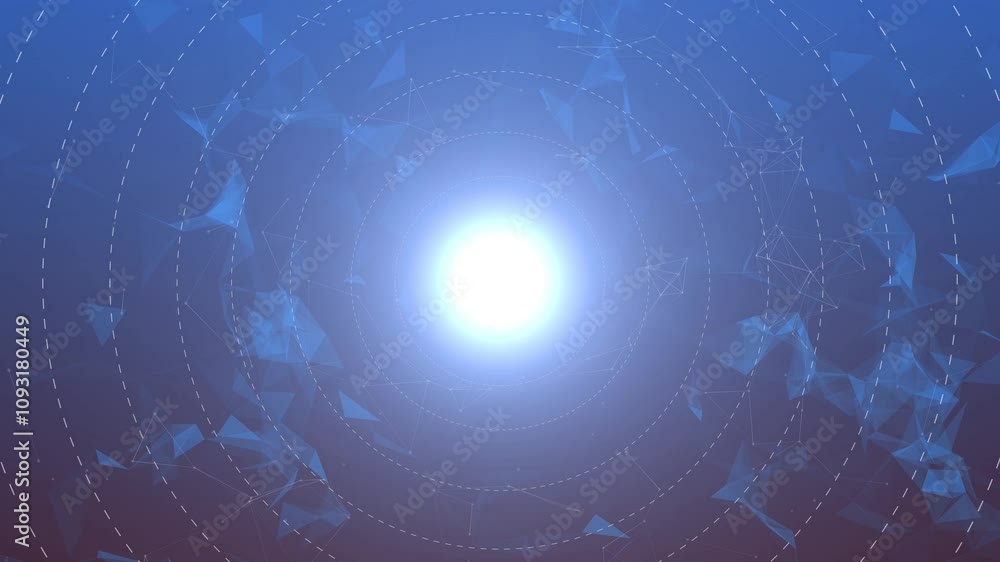 Poster futuristic abstract technology plexus numbers screensaver background for technology, presentations, 