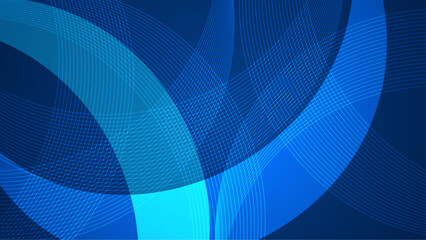 Blue Vector Gradient Abstract Background With Shapes Elements. For Background, Banner, Pamphlet, Certificate and Presentation