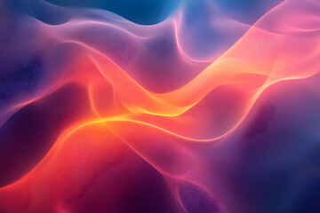 Fototapeta premium Abstract Background - Flowing Pink, Orange, Purple Waves