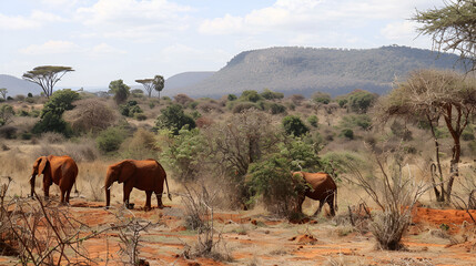 Elephants Tsavo East