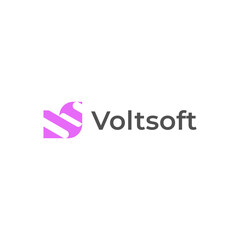 Fototapeta premium Modern VS creative icon logo design, Letter V, S logo for brand