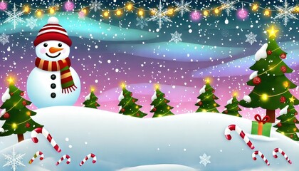 Christmas Wonderland, merry snowy landscape