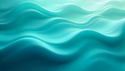 Obraz premium Repetitive patterns made of flowing lines and waves in cool blue and green hues, creating a sense of tranquility and movement.