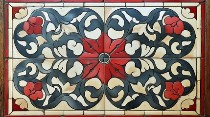 Floral tile art
