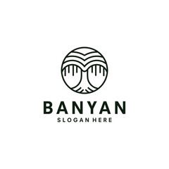 Tree of life logo design inspiration isolated on white background