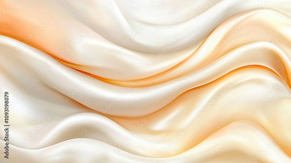 Poster abstract white wavy texture smooth flowing forms creating a serene and modern aesthetic perfect for 