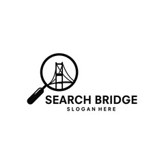 bridge icon logo vector template illustration design