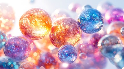 Floating bubbles art