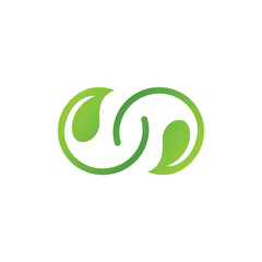 Infinity symbol logo icon design illustration vector