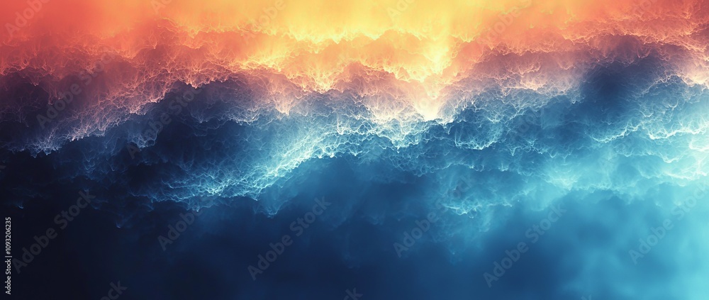 Poster Background design for abstract web banner header backdrop with bluish purple grainy blurred gradient background and retro noisy overlay texture