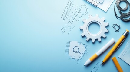 Obraz premium Quality management and Quality Assurance with copy space