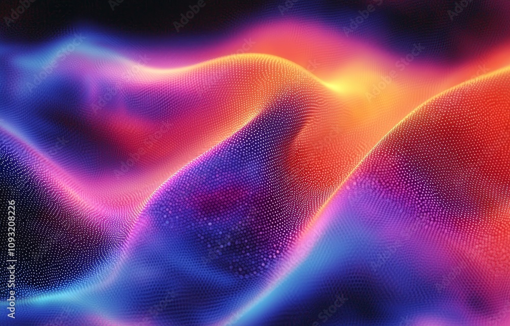 Poster digital noise texture wallpaper with pink and orange colors and gradient effect
