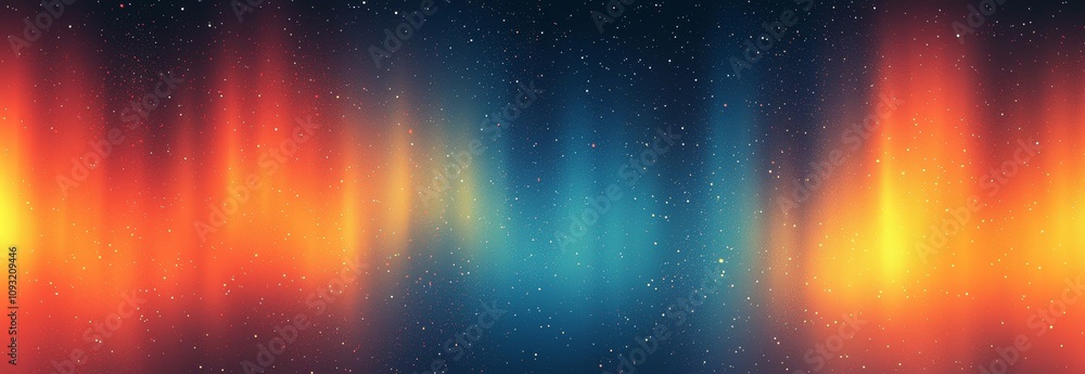 Poster gradient background in dark blue, blurry wave pattern in waves with noise texture, large banner size