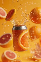 Fresh orange juice and water