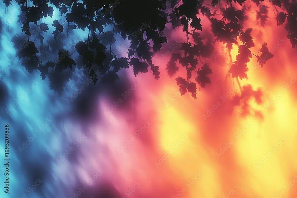 Poster the background has a gradient color that is blurred and abstract