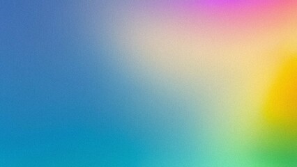 Obraz premium Rainbow gradient background. Vibrant color blend; evokes joy and optimism. Perfect for presentations or designs.