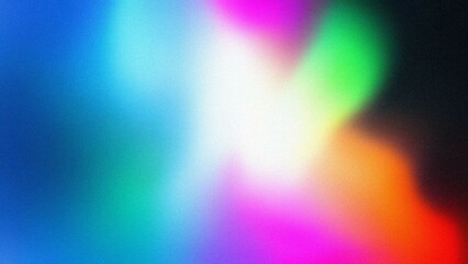 Obraz premium Vibrant color blend. Rainbow hues blend seamlessly, evoking feelings of joy and energy. A vibrant, abstract masterpiece.