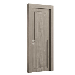 Fototapeta premium A door with a silver handle and a silver knob